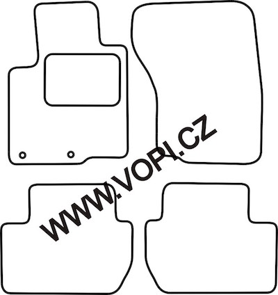 Autokoberce Peugeot 4007 09/2007 - 04/2012 Carfit (3651)